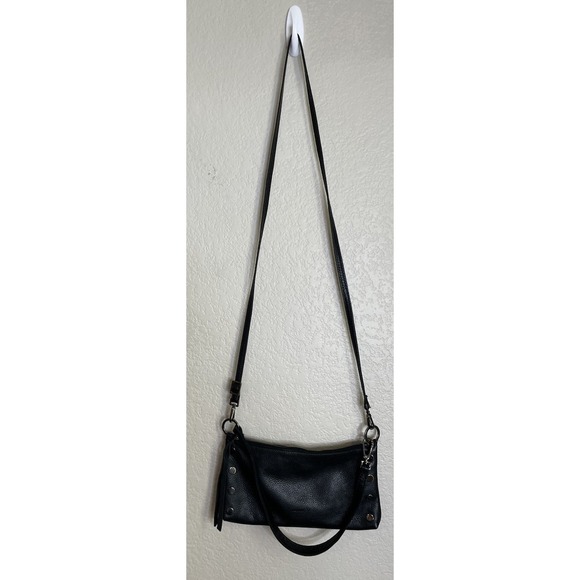 Hammitt Kyle Small Black Crossbody Purse Bag Gunmetal Hardware With Dust Bag - Picture 1 of 11